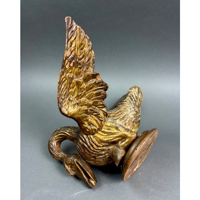 Louis XVI Gilded Wood Swan Sculptures, Italy, 18th Century, Set of 2 For Sale - Image 9 of 14