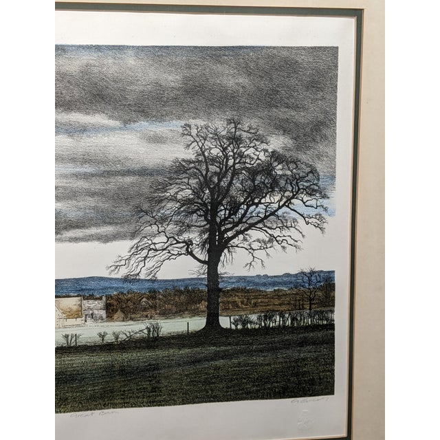1980s George Guest "Great Barn" Signed Limited Edition Lithograph 52/200 Framed For Sale - Image 9 of 15