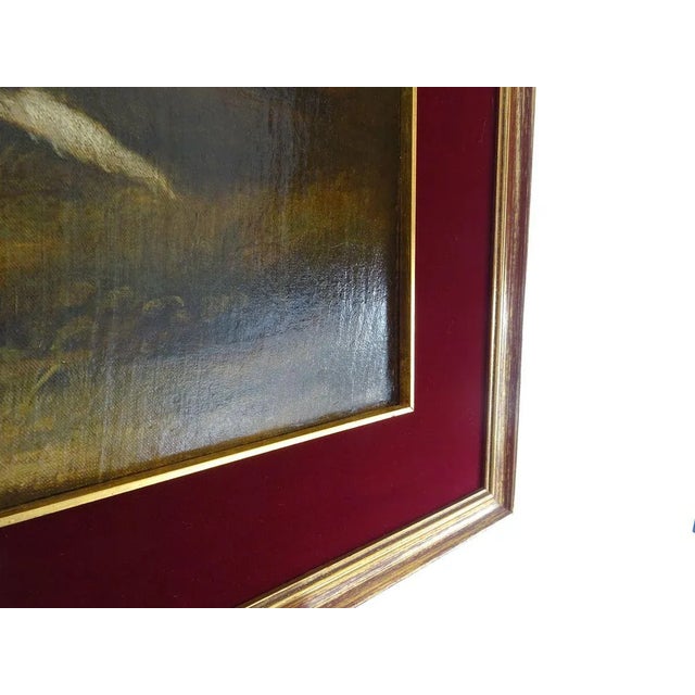 Landscape with Dog, Oil Painting on Canvas, England 19th-Century For Sale - Image 8 of 9