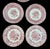 Victorian 10 Plates- 10 1/4" Spode Archive Collection Victorian Series. Assorted Red and White Transfeware. For Sale - Image 3 of 9