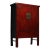 Chinoiserie Hand Painted Chinoiserie and Red Lacquer Armoire from China, 19th Century For Sale - Image 3 of 7