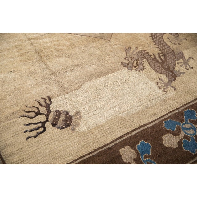 Textile Antique Peking Carpet - 9'10" X 11'6" For Sale - Image 7 of 17