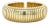 Late 20th Century Sidney Garber, 18k Yellow Gold Tubogas Domed Cuff Bracelet For Sale