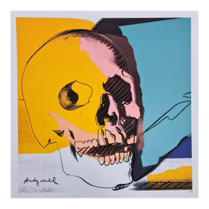 After Andy Warhol, Teschio, 1980s, Lithograph Reproduction Print
