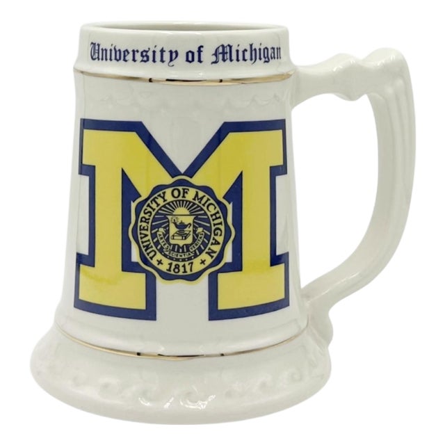 Vintage the University of Michigan Ceramic Mug For Sale