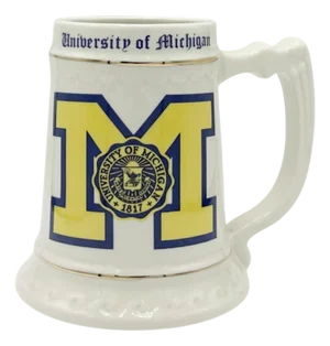 Vintage the University of Michigan Ceramic Mug