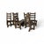 Brown Brutalist Oak Dining Chairs, 1970s, Set of 6 For Sale - Image 8 of 9