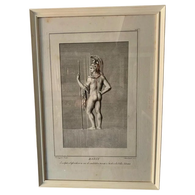 Lorenzo Rocheggiani, Marte, 18th-19th Century, Engraving, Framed For Sale
