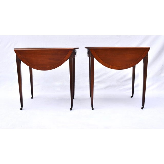 Chestnut Early 20th C. Pembroke Tables For Sale - Image 8 of 12
