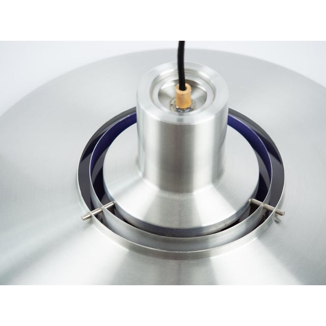 Silver Vintage Danish P376 Pendant Lamp by Fabricius Kastholm for Nordisk Solar, 1964 For Sale - Image 8 of 16