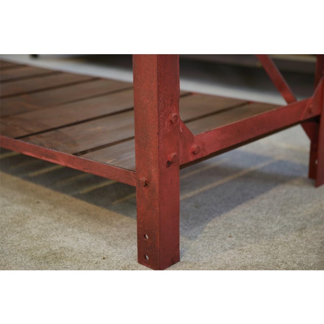 Wood Vintage Industrial Workbench, 1950s For Sale - Image 7 of 15