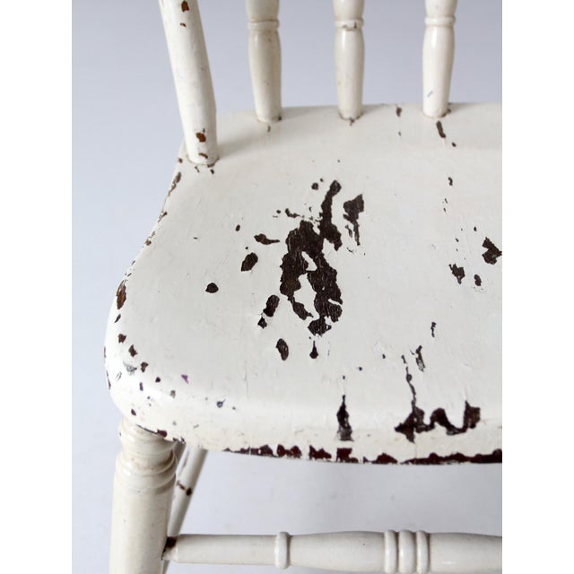 Vintage Painted Windsor Bow Back Chair For Sale - Image 4 of 16