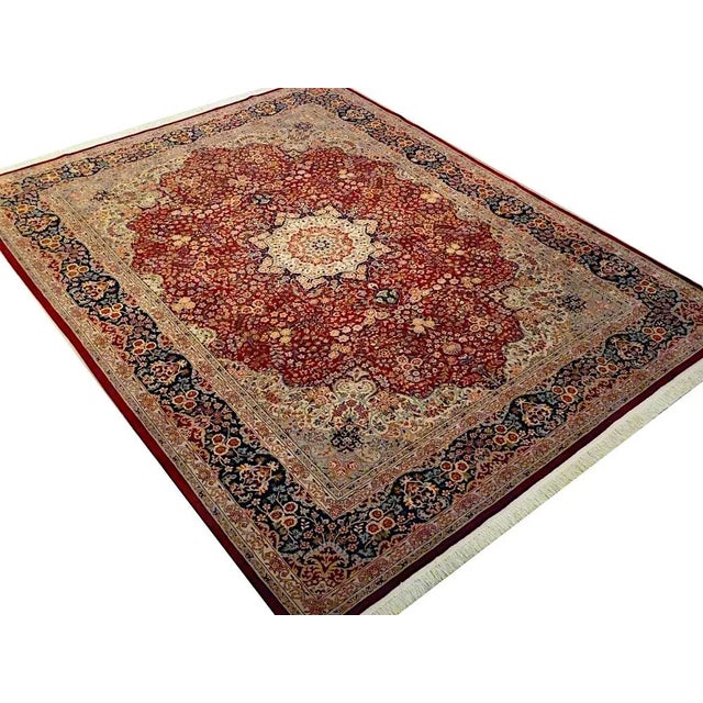 Chinese Rug in Silk, 1990s For Sale - Image 10 of 12