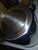 Vintage 90s Chrome Plated Fluted Metal Trash Bin Wastebasket For Sale In Naples, FL - Image 6 of 6