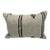 Turkish Hemp Pillow Cushion Natural Beige Black Pillow Cushion Cover 16" x 24" For Sale