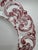 Ceramic Vintage Pink and White Hand Painted Reticulated Platter - Made in Portugal For Sale - Image 7 of 10