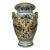 Monumental Antique Handmade Italian Majolica Painted Terracotta Gp Pottery Vase For Sale