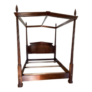 Mid 20th Century Bernhardt Mahogany Queen Size Bed For Sale