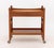 Danish Teak Rolling Tea Trolley, with single drawer the two-handled rectangular top above undertier on four casters....