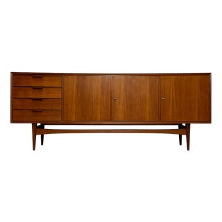 Large Mid-Century Minimalist Teak Sideboard, 1960s For Sale