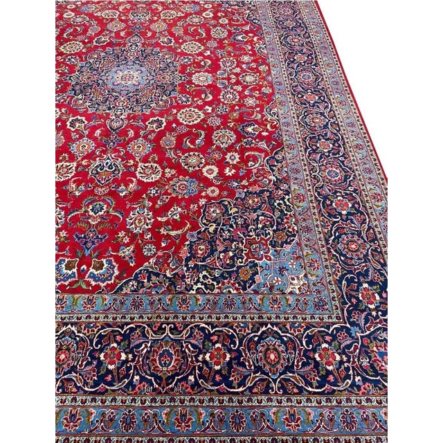 10x13 1960sPersian Kashan Area Rug - 100688 For Sale - Image 10 of 13