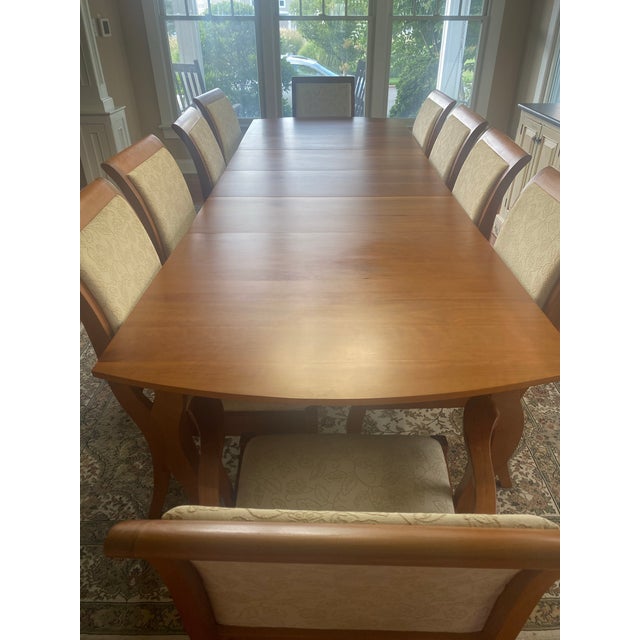 Beautiful Solid cherry Pompanoosuc Mills dining set, handcrafted in Vermont. Highgate extension table 42" x 72" (42" x...