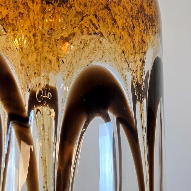 Murano Glass Pendant Chandelier, Mid Century - Italy For Sale - Image 11 of 13