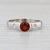 Modern 0.44ctw Madeira Citrine Diamond Ring 14k White Gold Size 6.25 Stackable For Sale - Image 3 of 8
