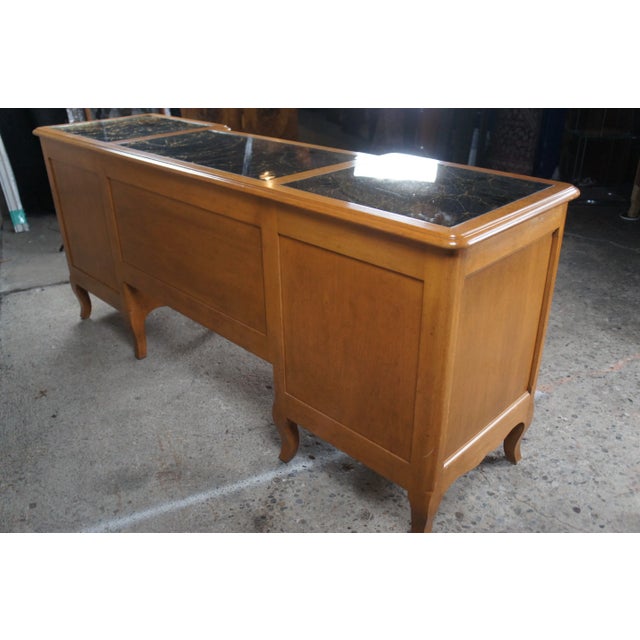 Mid 20th Century Mid Century Country French Provincial Mirrored Vanity Desk For Sale - Image 12 of 12