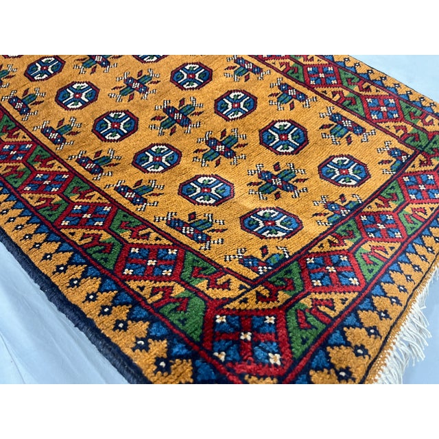 Terracotta Brown Turkmen Tribal Wool Runner Rug, 2'10" X 16' For Sale - Image 10 of 13