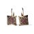 Charming antique 14K pink gold earrings featuring rose cut diamonds and natural rubies, offering timeless vintage...