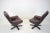 Scandinavian Leather Swivel Chairs with Footrest, 1970s, Finland, Set of 3 For Sale - Image 6 of 10