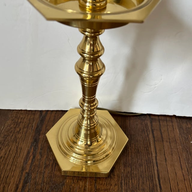 Traditional 1990s Traditional Brass Lamp For Sale - Image 3 of 5