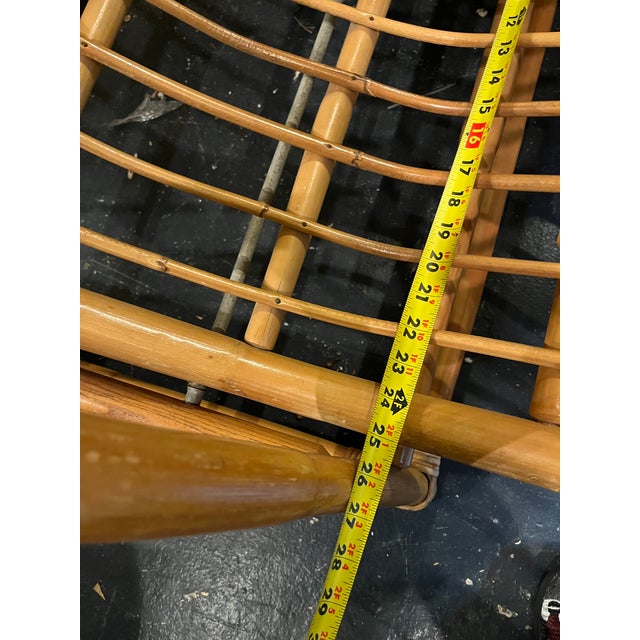 1960s Albini Style Mid Century Bent Bamboo Chaise Lounge For Sale - Image 12 of 12