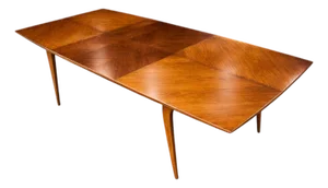 3 in 1 Extendable Dining Table in Caviuna Hardwood, Brazil, 1960s
