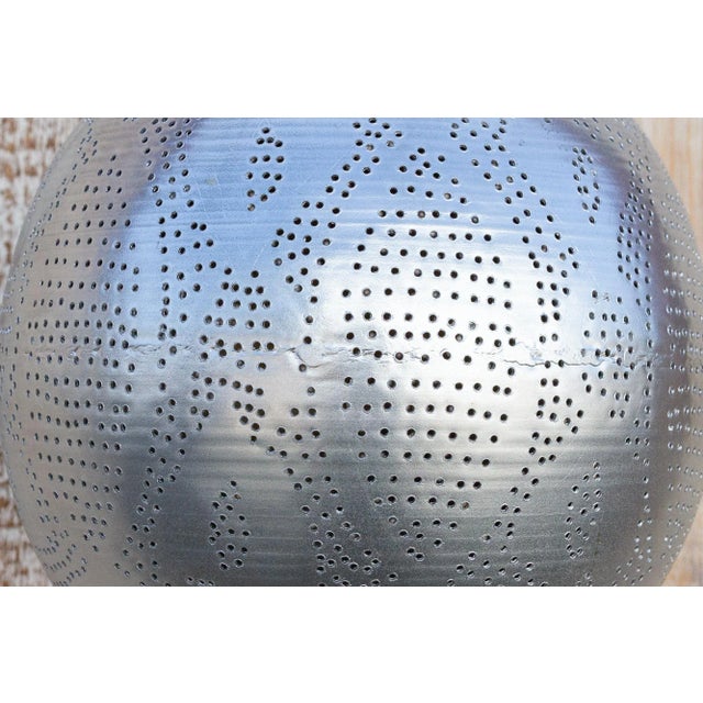 Metal Arabesque Moorish Sphere Pendant Lantern For Sale - Image 7 of 11