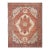 Radiant Orange Terra Cotta Color With Great Medallion Design Antique Serapi Rug For Sale