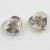 Yves Saint Laurent Yves Saint Laurent Paris Pair of Clip Earrings Silver and Resin Heart For Sale - Image 4 of 6