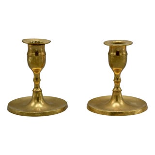 Candleholders from Skultuna Messingsbruk, Sweden, 1840s, Set of 2 For Sale