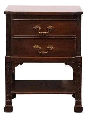Ritter / Georgetown Galleries Solid Mahogany Traditional Style 21" Two Drawer Nightstand