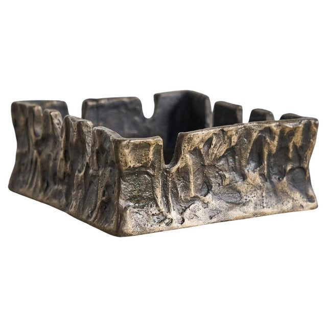 Brutalist Vide Poche in Cast Bronze, 1960s For Sale - Image 9 of 9