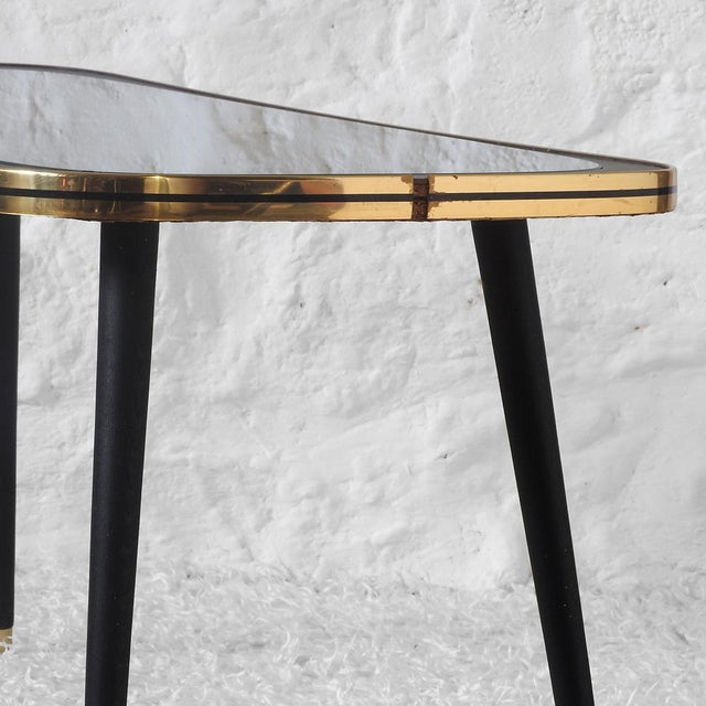 Black Mid-Century Modern Coffee Table from Muriel, Belgium, 1950s For Sale - Image 8 of 12