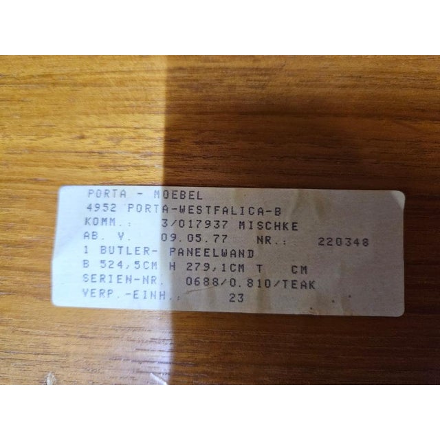 Brown Modular Teak Butler Model Shelf, Germany, 1970s For Sale - Image 8 of 18