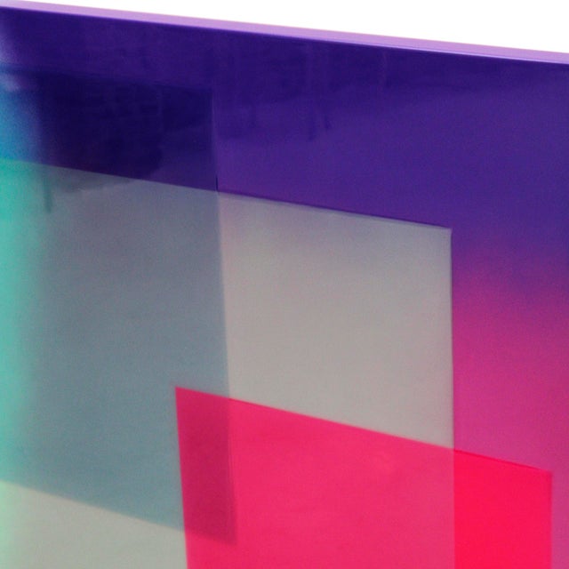 Fernando De Ana, Untitled, 2000, Multicolor Resin on Panel Spanish Paintin For Sale - Image 6 of 8