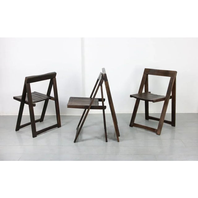Vintage Trieste Folding Chair by Aldo Jacober for Bazzani For Sale - Image 4 of 18