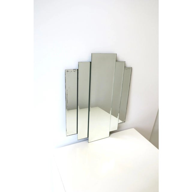 '70 Modern Deco Wall or Vanity Mirror For Sale In New York - Image 6 of 13