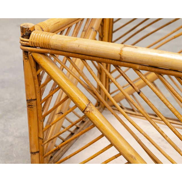 Rattan Baskets from Vivai Del Sud, 1970s, Set of 2 For Sale - Image 4 of 10