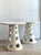 Off-white Vintage Italian Marble Cutout Side Tables - A Pair For Sale - Image 8 of 14