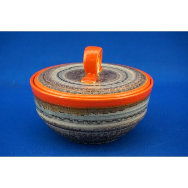 Ceramic Art Deco Ceramic Uranium Luster Vase Box attributed to Martha Katzer for the Karlsruhe Factory, Germany, 1930s For Sale - Image 7 of 18