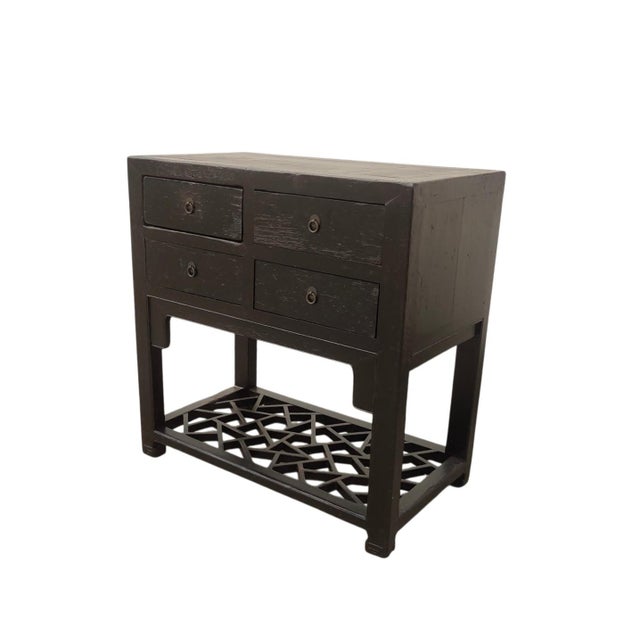 Chinese Early 20th Century 4 Drawer Accent Table For Sale - Image 3 of 6